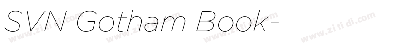 SVN Gotham Book字体转换